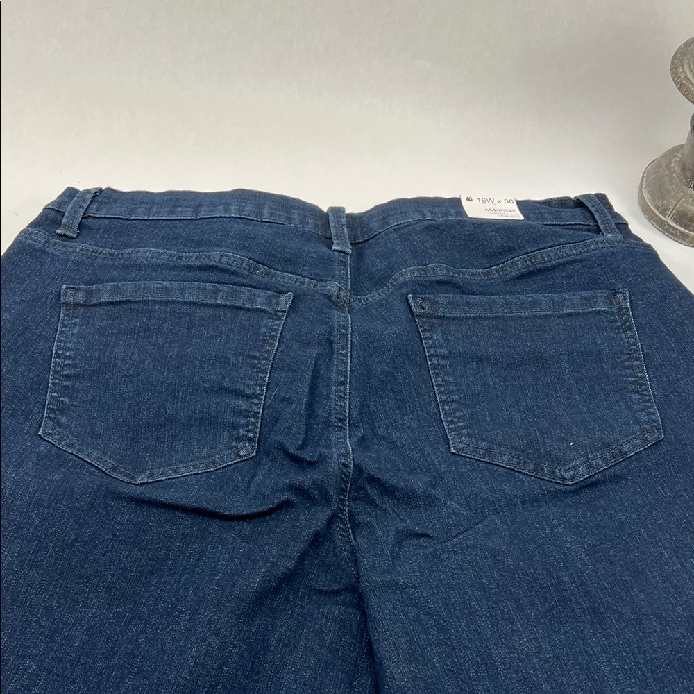 Gloria Vanderbilt Amanda Dark Blue Denim Jeans - Picture 5 of 9